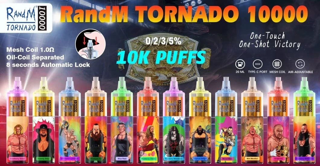 Wholesale I Vape Randm Tornado 10000 Puffs 7000puffs 9000puffs E-Cigarette Disposable Vape