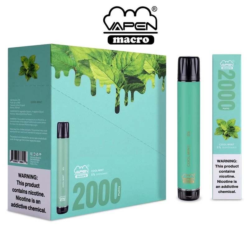 Vapen Macro 2000puffs Disposable Vape with 5% Nic Pod Pen